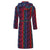 Women's Hooded Dressing Gown back - Multicolour | Bown of London
